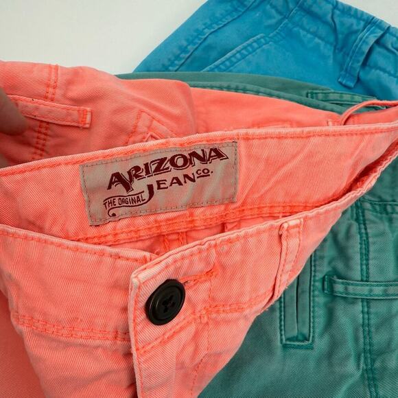 Lot of 3 ARIZONA AEROPOSTALE Flat Front Pastel Retro Cotton Shorts Men's Size 31 - Picture 16 of 16